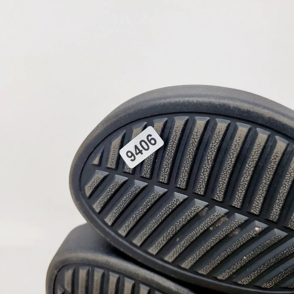 Crocs Brooklyn Slide Sandals Womens 8 Black Platform Chunky LiteRide Shoes